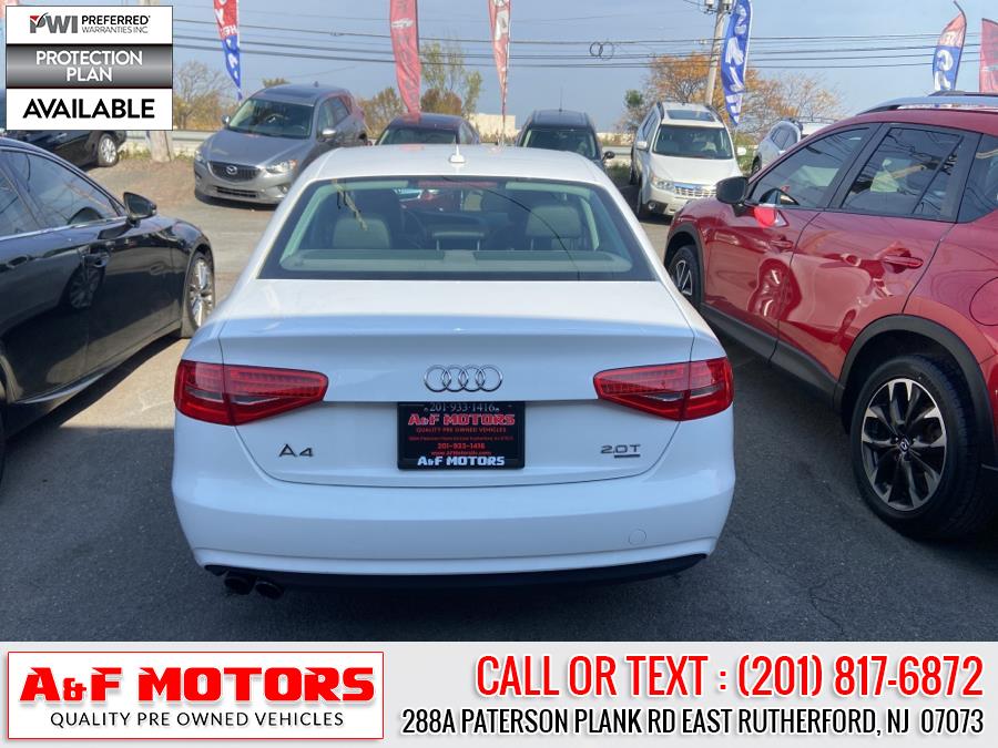 2013 Audi A4 4dr Sdn Auto quattro 2.0T Premium Plus, available for sale in East Rutherford, New Jersey | A&F Motors LLC. East Rutherford, New Jersey 2013 Audi A4 4dr Sdn Auto quattro 2.0T Premium Plus, available for sale in East Rutherford, New Jersey | A&F Motors LLC. East Rutherford, New Jersey