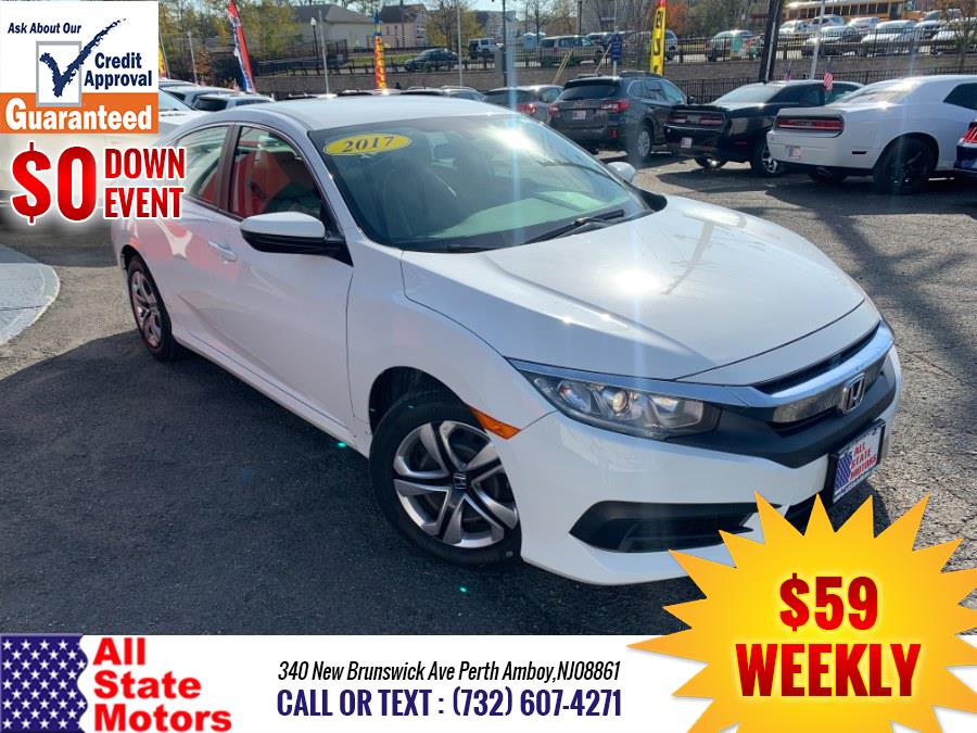 2017 Honda Civic Sedan LX CVT, available for sale in Perth Amboy, New Jersey | All State Motor Inc. Perth Amboy, New Jersey 2017 Honda Civic Sedan LX CVT, available for sale in Perth Amboy, New Jersey | All State Motor Inc. Perth Amboy, New Jersey