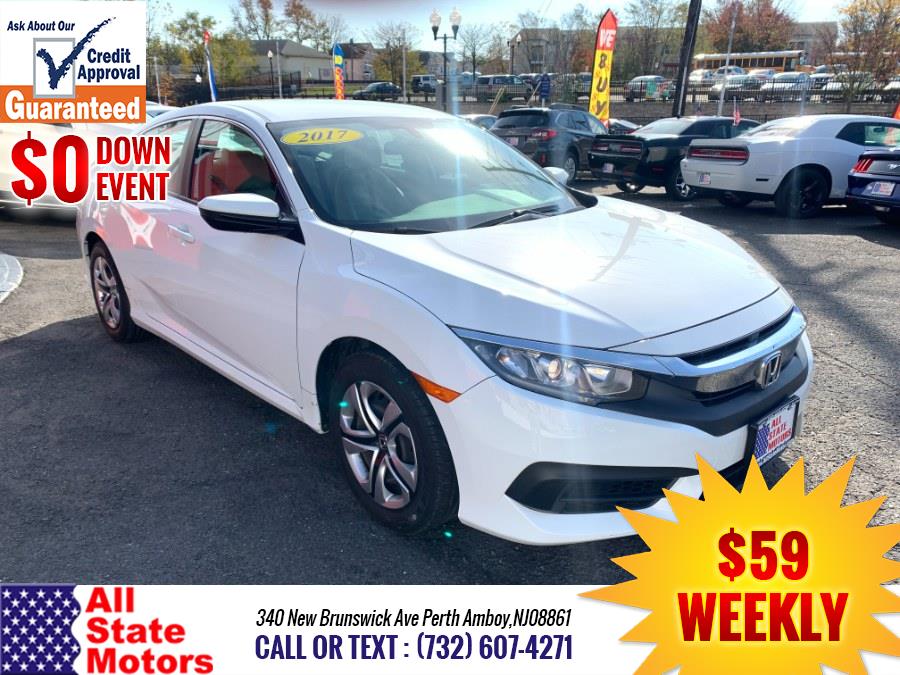 2017 Honda Civic Sedan LX CVT, available for sale in Perth Amboy, New Jersey | All State Motor Inc. Perth Amboy, New Jersey 2017 Honda Civic Sedan LX CVT, available for sale in Perth Amboy, New Jersey | All State Motor Inc. Perth Amboy, New Jersey