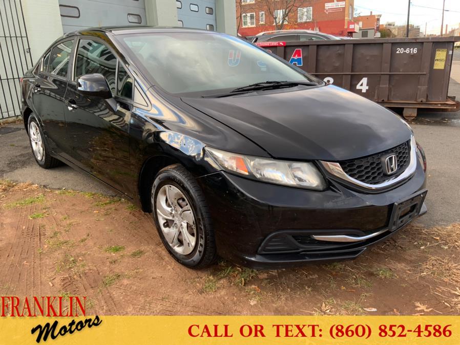 2013 Honda Civic Sdn 4dr Auto LX, available for sale in Hartford, Connecticut | Franklin Motors Auto Sales LLC. Hartford, Connecticut 2013 Honda Civic Sdn 4dr Auto LX, available for sale in Hartford, Connecticut | Franklin Motors Auto Sales LLC. Hartford, Connecticut