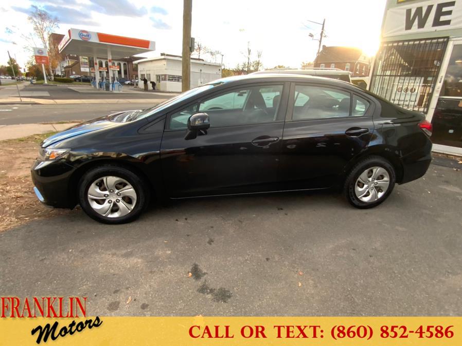 2013 Honda Civic Sdn 4dr Auto LX, available for sale in Hartford, Connecticut | Franklin Motors Auto Sales LLC. Hartford, Connecticut 2013 Honda Civic Sdn 4dr Auto LX, available for sale in Hartford, Connecticut | Franklin Motors Auto Sales LLC. Hartford, Connecticut