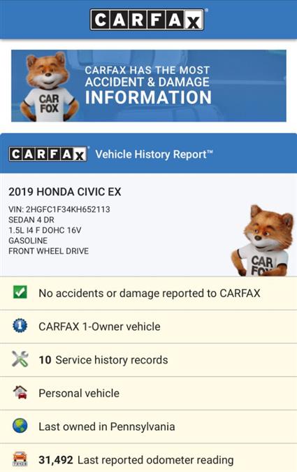 Used Honda Civic EX 4dr Sedan 2019 | Automania. Woodside, New York Used Honda Civic EX 4dr Sedan 2019 | Automania. Woodside, New York