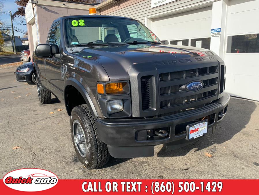 2008 Ford Super Duty F-250 SRW 4WD Reg Cab 137" XL, available for sale in Bristol, Connecticut | Quick Auto LLC. Bristol, Connecticut