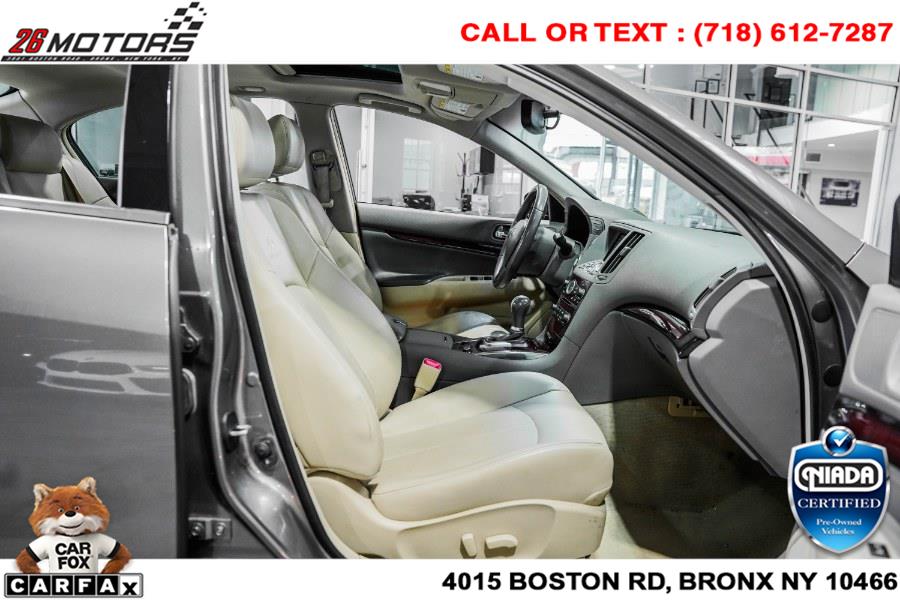 Used INFINITI G37 Sedan 4dr x AWD 2012 | 26 Motors Corp. Bronx, New York Used INFINITI G37 Sedan 4dr x AWD 2012 | 26 Motors Corp. Bronx, New York
