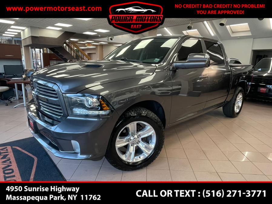 2017 Ram 1500 SPORT 4x4 Crew Cab 5''7" Box, available for sale in Massapequa Park, New York | Power Motors East. Massapequa Park, New York