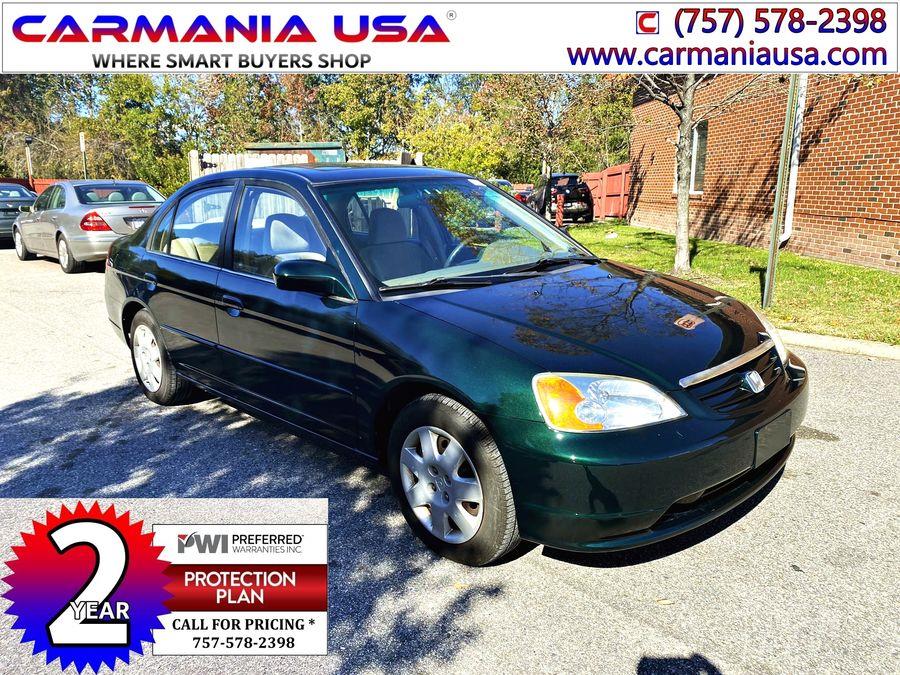 Used Honda Civic 4dr Sdn EX Auto 2002 | CARMANIA USA. Chesapeake, Virginia Used Honda Civic 4dr Sdn EX Auto 2002 | CARMANIA USA. Chesapeake, Virginia