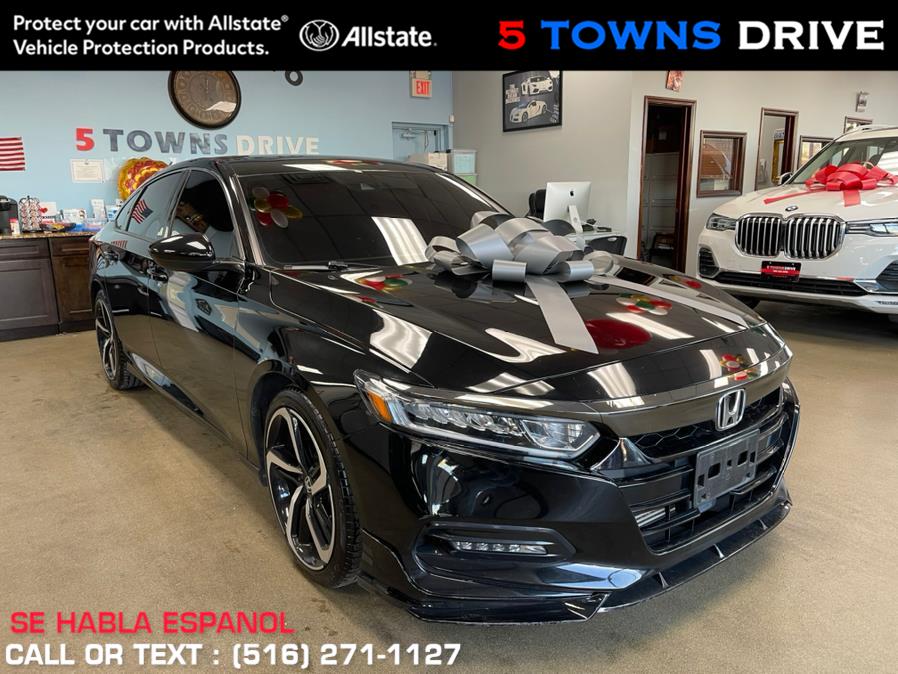 2018 Honda Accord Sedan Sport 2.0T Auto, available for sale in Inwood, New York | 5 Towns Drive. Inwood, New York 2018 Honda Accord Sedan Sport 2.0T Auto, available for sale in Inwood, New York | 5 Towns Drive. Inwood, New York