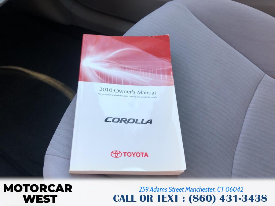 Used Toyota Corolla 4dr Sdn Auto LE 2010 | Motorcar West. Manchester, Connecticut Used Toyota Corolla 4dr Sdn Auto LE 2010 | Motorcar West. Manchester, Connecticut