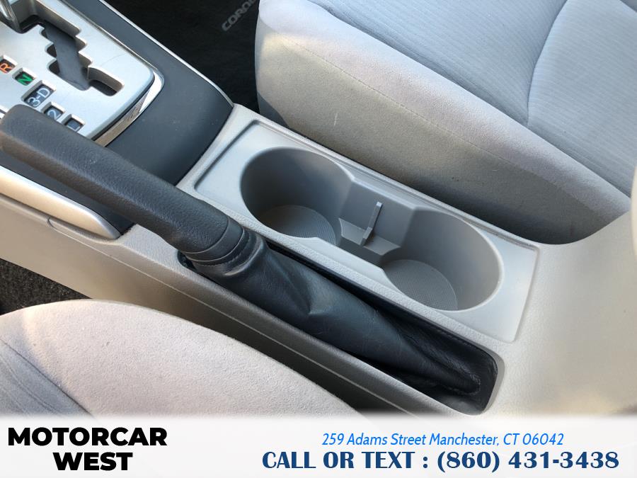 Used Toyota Corolla 4dr Sdn Auto LE 2010 | Motorcar West. Manchester, Connecticut Used Toyota Corolla 4dr Sdn Auto LE 2010 | Motorcar West. Manchester, Connecticut