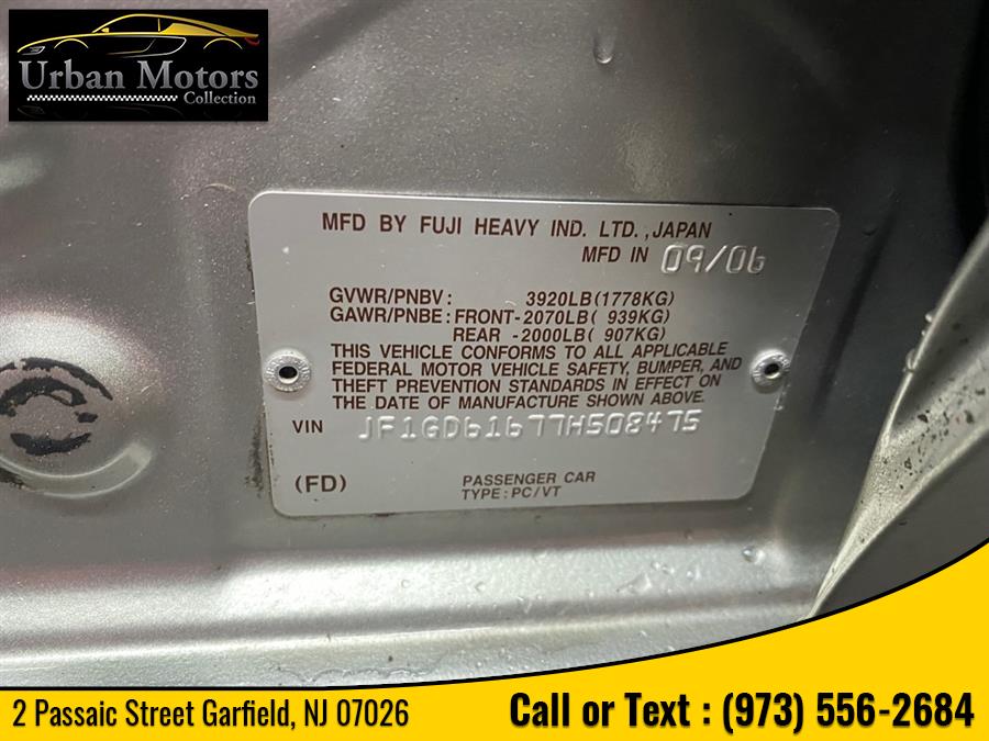 2007 Subaru Impreza Sedan i, available for sale in Garfield, New Jersey | Urban Motors Collection. Garfield, New Jersey 2007 Subaru Impreza Sedan i, available for sale in Garfield, New Jersey | Urban Motors Collection. Garfield, New Jersey