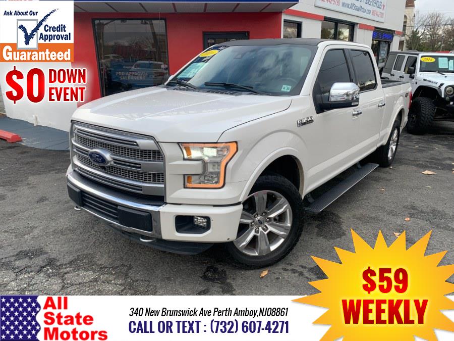 2016 Ford F-150 4WD SuperCrew 145" Platinum, available for sale in Perth Amboy, New Jersey | All State Motor Inc. Perth Amboy, New Jersey