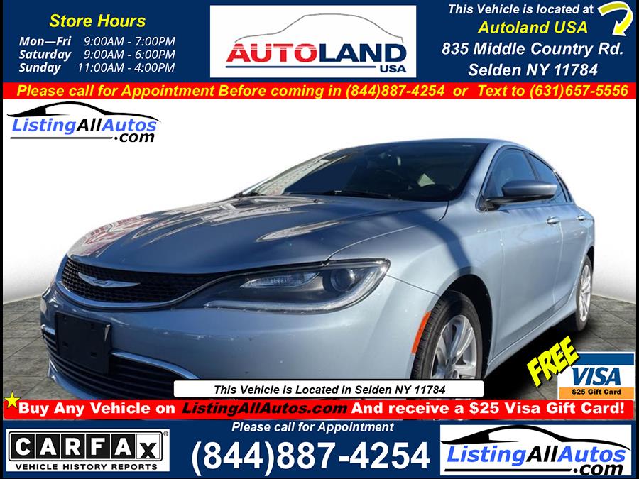 Used 2015 Chrysler 200 in Patchogue, New York | www.ListingAllAutos.com. Patchogue, New York