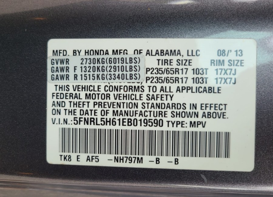 Used Honda Odyssey 5dr EX-L 2014 | Majestic Autos Inc.. Longwood, Florida