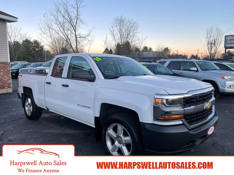 Used Chevrolet Silverado 1500 4WD Double Cab 143.5" Work Truck 2018 | Harpswell Auto Sales Inc. Harpswell, Maine Used Chevrolet Silverado 1500 4WD Double Cab 143.5" Work Truck 2018 | Harpswell Auto Sales Inc. Harpswell, Maine