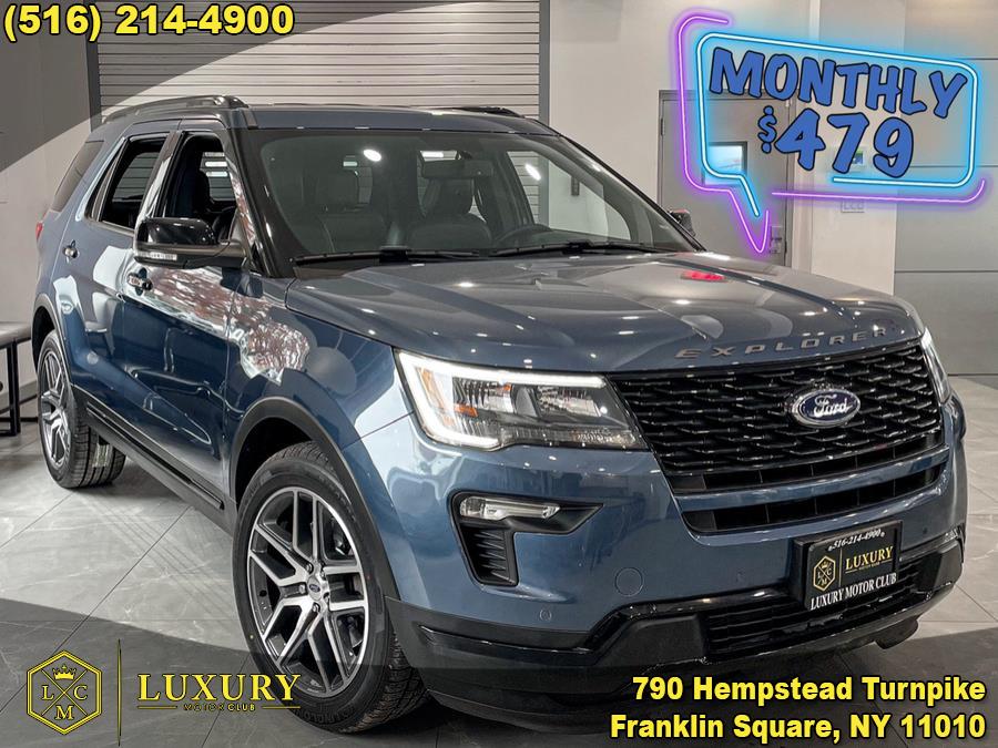 2018 Ford Explorer Sport 4WD, available for sale in Franklin Square, New York | Luxury Motor Club. Franklin Square, New York