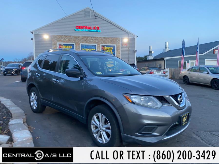 2015 Nissan Rogue AWD 4dr SV, available for sale in East Windsor, Connecticut | Central A/S LLC. East Windsor, Connecticut