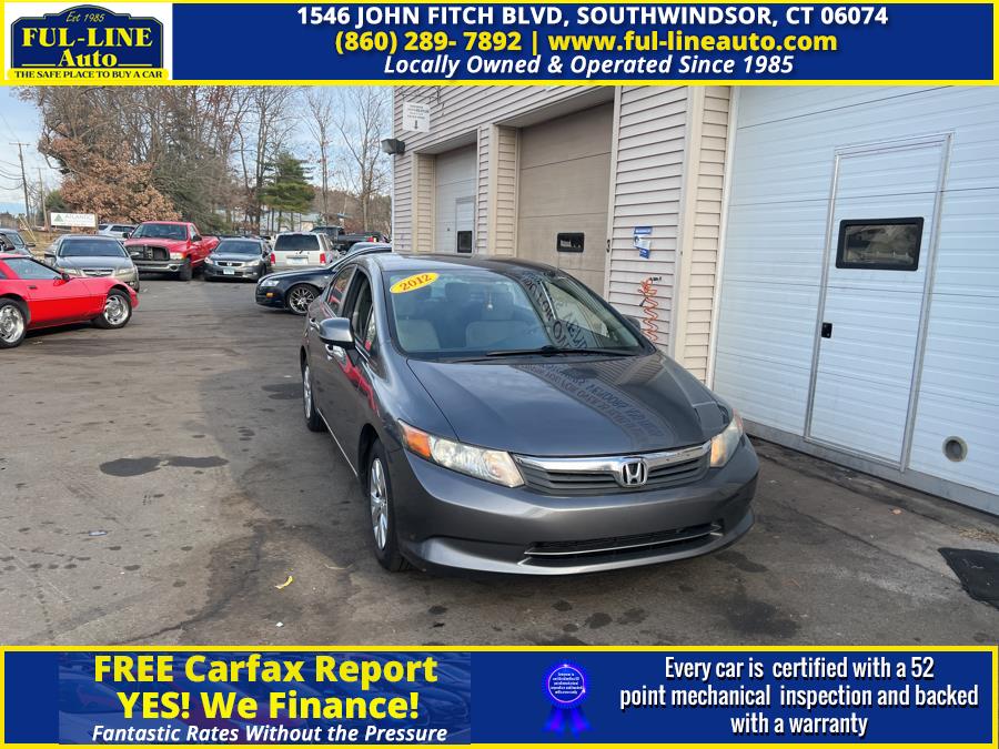 2012 Honda Civic Sdn 4dr Auto LX, available for sale in South Windsor , Connecticut | Ful-line Auto LLC. South Windsor , Connecticut