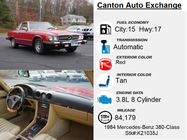 Used Mercedes-benz 380-class 2dr Coupe 380SL 1984 | Canton Auto Exchange. Canton, Connecticut