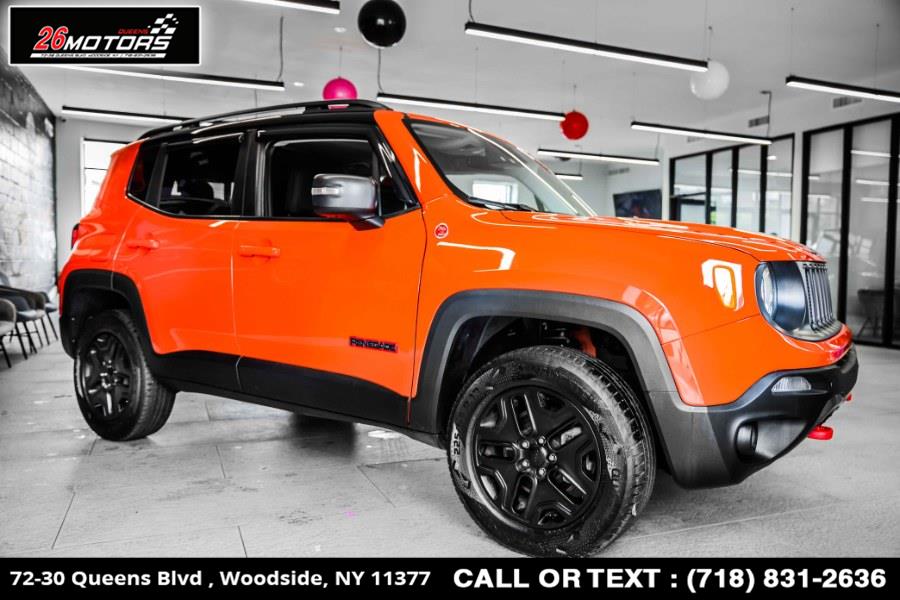 2018 Jeep Renegade Trailhawk 4x4, available for sale in Woodside, New York | 26 Motors Queens. Woodside, New York 2018 Jeep Renegade Trailhawk 4x4, available for sale in Woodside, New York | 26 Motors Queens. Woodside, New York