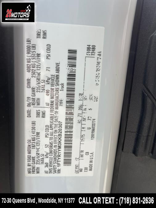 Used Ford Transit Van T-250 130" Low Rf 9000 GVWR Sliding RH Dr 2019 | 26 Motors Queens. Woodside, New York Used Ford Transit Van T-250 130" Low Rf 9000 GVWR Sliding RH Dr 2019 | 26 Motors Queens. Woodside, New York