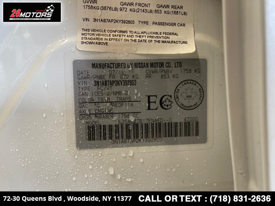 Used Nissan Sentra SV CVT *Ltd Avail* 2019 | 26 Motors Queens. Woodside, New York Used Nissan Sentra SV CVT *Ltd Avail* 2019 | 26 Motors Queens. Woodside, New York