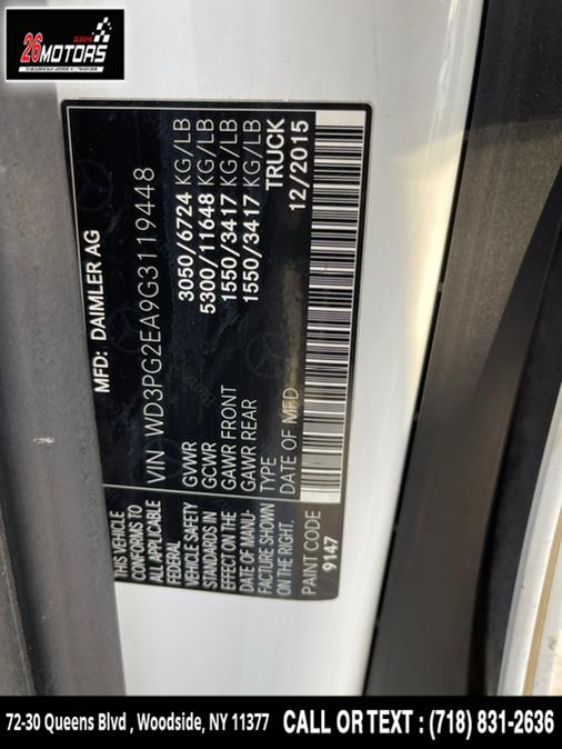 Used Mercedes-Benz Metris Cargo Van RWD 126" 2016 | 26 Motors Queens. Woodside, New York Used Mercedes-Benz Metris Cargo Van RWD 126" 2016 | 26 Motors Queens. Woodside, New York