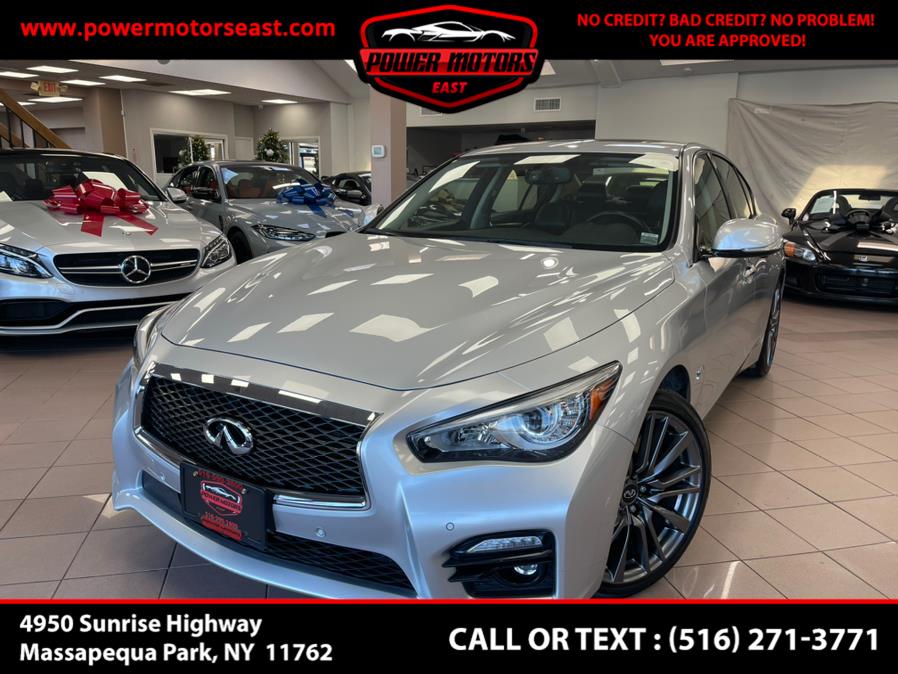 2017 INFINITI Q50 Red Sport 400 AWD, available for sale in Massapequa Park, New York | Power Motors East. Massapequa Park, New York