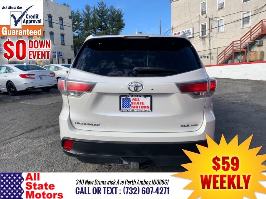 2015 Toyota Highlander AWD 4dr V6 XLE (Natl), available for sale in Perth Amboy, New Jersey | All State Motor Inc. Perth Amboy, New Jersey 2015 Toyota Highlander AWD 4dr V6 XLE (Natl), available for sale in Perth Amboy, New Jersey | All State Motor Inc. Perth Amboy, New Jersey