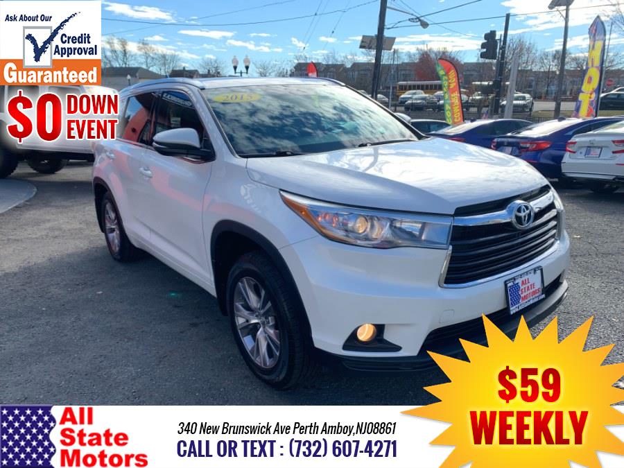 2015 Toyota Highlander AWD 4dr V6 XLE (Natl), available for sale in Perth Amboy, New Jersey | All State Motor Inc. Perth Amboy, New Jersey 2015 Toyota Highlander AWD 4dr V6 XLE (Natl), available for sale in Perth Amboy, New Jersey | All State Motor Inc. Perth Amboy, New Jersey