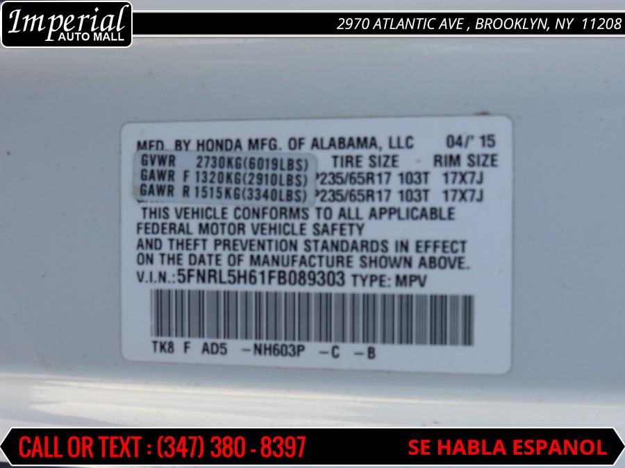 Used Honda Odyssey 5dr EX-L 2015 | Imperial Auto Mall. Brooklyn, New York Used Honda Odyssey 5dr EX-L 2015 | Imperial Auto Mall. Brooklyn, New York