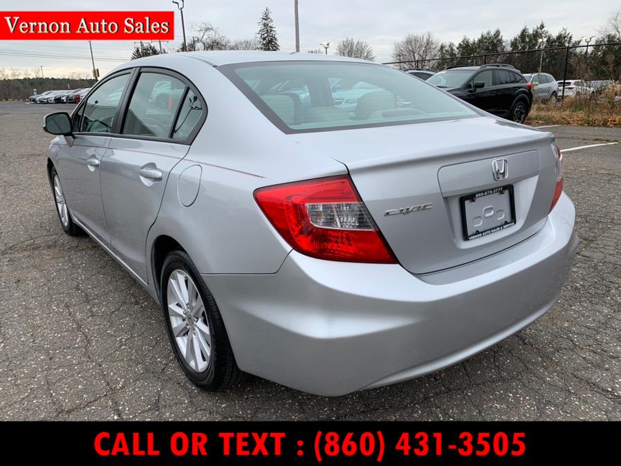2012 Honda Civic Sdn 4dr Auto EX-L, available for sale in Manchester, Connecticut | Vernon Auto Sale & Service. Manchester, Connecticut 2012 Honda Civic Sdn 4dr Auto EX-L, available for sale in Manchester, Connecticut | Vernon Auto Sale & Service. Manchester, Connecticut