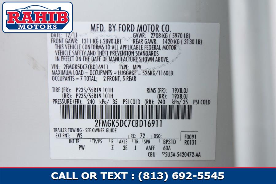 2012 Ford Flex 4dr Limited FWD, available for sale in Winter Park, Florida | Rahib Motors. Winter Park, Florida 2012 Ford Flex 4dr Limited FWD, available for sale in Winter Park, Florida | Rahib Motors. Winter Park, Florida
