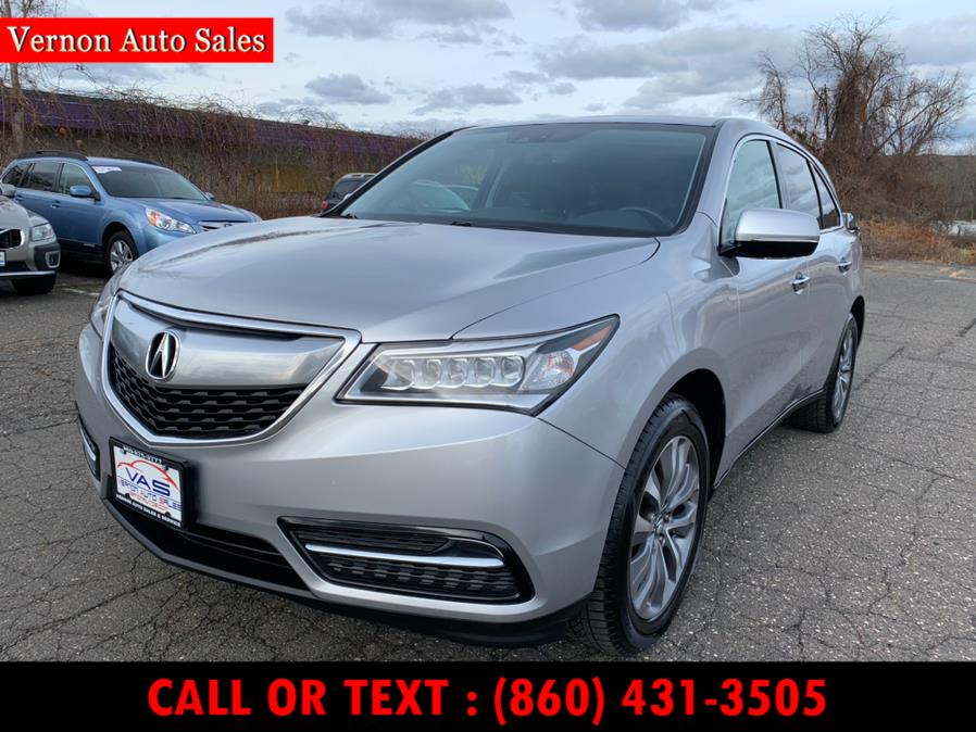 2015 Acura MDX SH-AWD 4dr Tech Pkg, available for sale in Manchester, Connecticut | Vernon Auto Sale & Service. Manchester, Connecticut