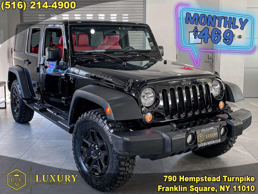 2018 Jeep Wrangler JK Unlimited Sport S 4x4, available for sale in Franklin Square, New York | Luxury Motor Club. Franklin Square, New York 2018 Jeep Wrangler JK Unlimited Sport S 4x4, available for sale in Franklin Square, New York | Luxury Motor Club. Franklin Square, New York