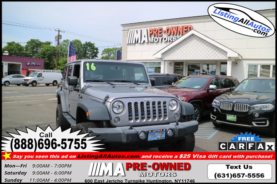 Used 2016 Jeep Wrangler Unlimited in Patchogue, New York | www.ListingAllAutos.com. Patchogue, New York