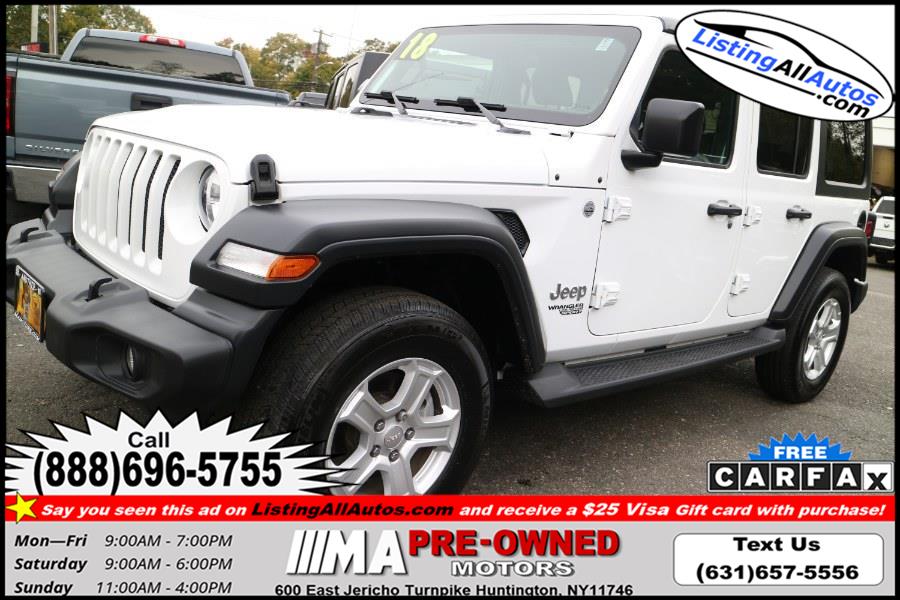 Used Jeep Wrangler Unlimited with soft top Sport 4x4 2018 | www.ListingAllAutos.com. Patchogue, New York