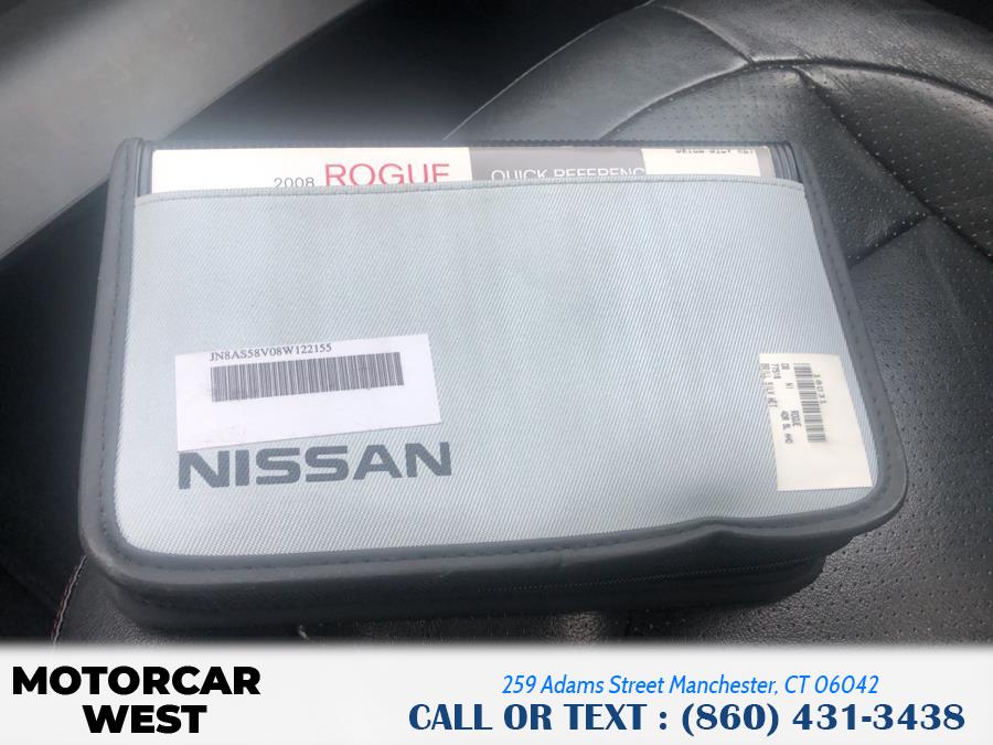 2008 Nissan Rogue AWD 4dr SL w/CA Emissions, available for sale in Manchester, Connecticut | Motorcar West. Manchester, Connecticut 2008 Nissan Rogue AWD 4dr SL w/CA Emissions, available for sale in Manchester, Connecticut | Motorcar West. Manchester, Connecticut