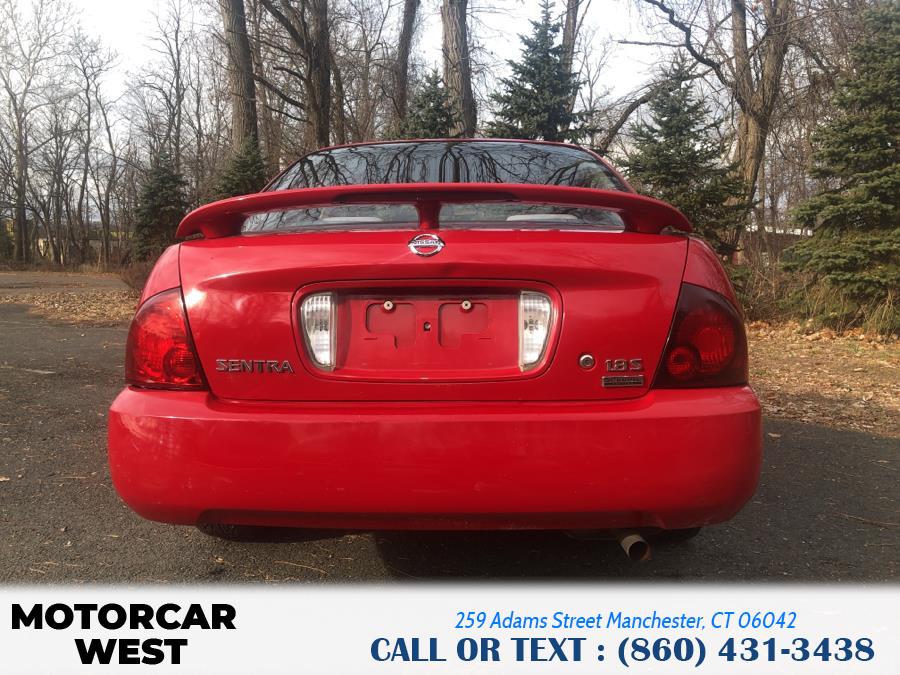 2005 Nissan Sentra 4dr Sdn I4 Auto 1.8 S SULEV, available for sale in Manchester, Connecticut | Motorcar West. Manchester, Connecticut 2005 Nissan Sentra 4dr Sdn I4 Auto 1.8 S SULEV, available for sale in Manchester, Connecticut | Motorcar West. Manchester, Connecticut