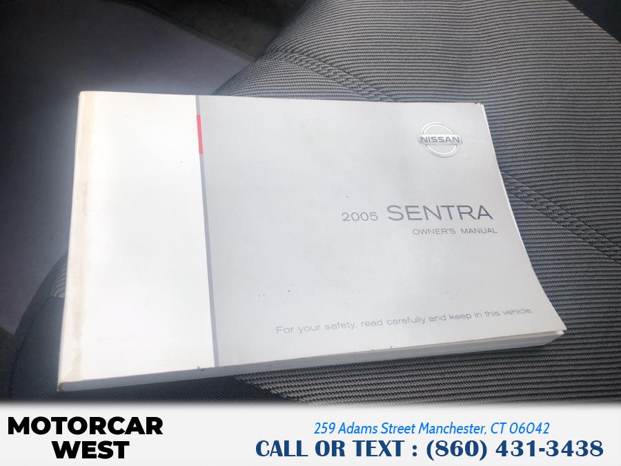 2005 Nissan Sentra 4dr Sdn I4 Auto 1.8 S SULEV, available for sale in Manchester, Connecticut | Motorcar West. Manchester, Connecticut 2005 Nissan Sentra 4dr Sdn I4 Auto 1.8 S SULEV, available for sale in Manchester, Connecticut | Motorcar West. Manchester, Connecticut