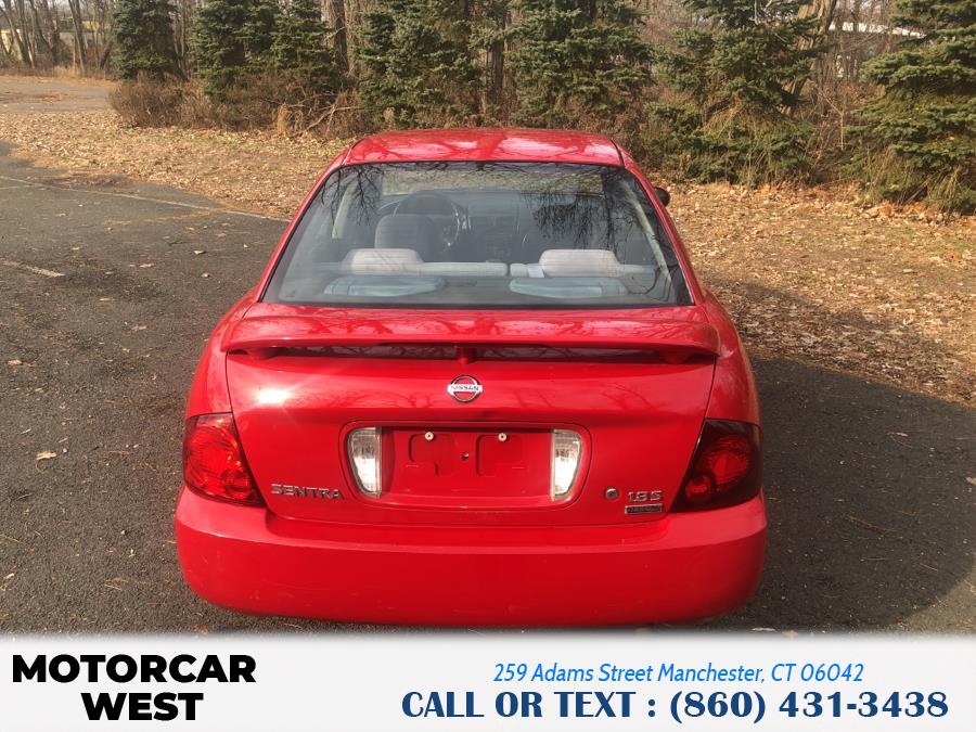 2005 Nissan Sentra 4dr Sdn I4 Auto 1.8 S SULEV, available for sale in Manchester, Connecticut | Motorcar West. Manchester, Connecticut 2005 Nissan Sentra 4dr Sdn I4 Auto 1.8 S SULEV, available for sale in Manchester, Connecticut | Motorcar West. Manchester, Connecticut