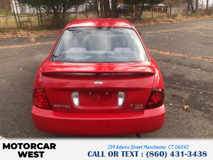 2005 Nissan Sentra 4dr Sdn I4 Auto 1.8 S SULEV, available for sale in Manchester, Connecticut | Motorcar West. Manchester, Connecticut 2005 Nissan Sentra 4dr Sdn I4 Auto 1.8 S SULEV, available for sale in Manchester, Connecticut | Motorcar West. Manchester, Connecticut