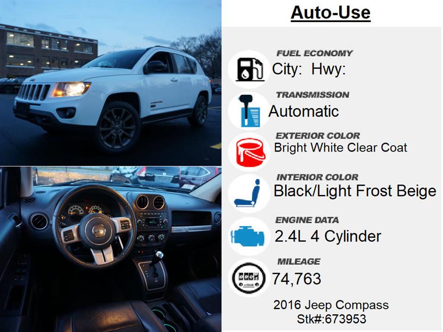 Used Jeep Compass Sport 75th Anniversary 2016 | Autouse. Andover, Massachusetts Used Jeep Compass Sport 75th Anniversary 2016 | Autouse. Andover, Massachusetts