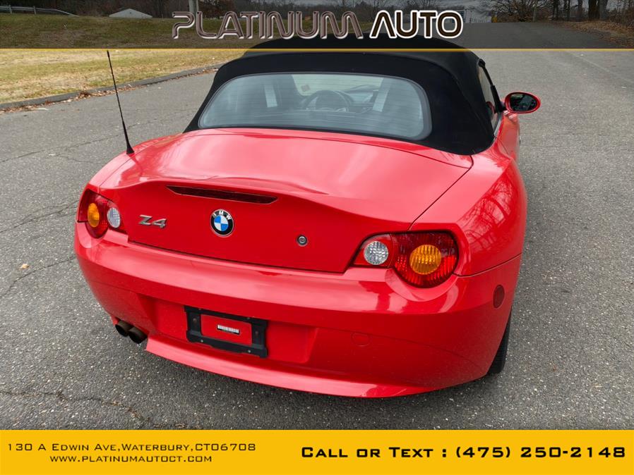 Used BMW Z4 Z4 2dr Roadster 3.0i 2003 | Platinum Auto Care. Waterbury, Connecticut Used BMW Z4 Z4 2dr Roadster 3.0i 2003 | Platinum Auto Care. Waterbury, Connecticut