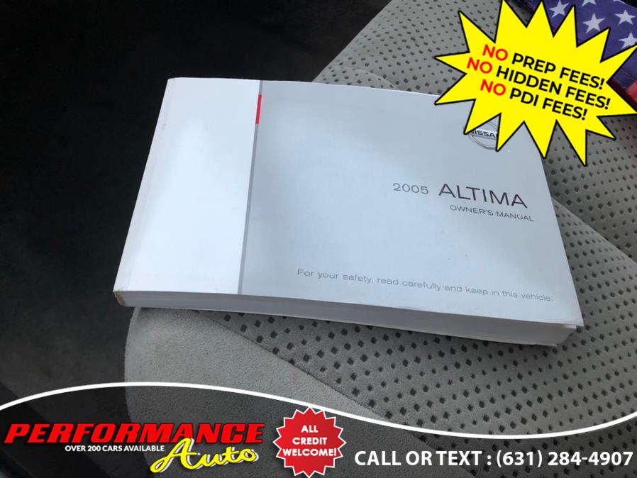 2005 Nissan Altima 4dr Sdn I4 Auto 2.5 S PZEV, available for sale in Bohemia, New York | Performance Auto Inc. Bohemia, New York 2005 Nissan Altima 4dr Sdn I4 Auto 2.5 S PZEV, available for sale in Bohemia, New York | Performance Auto Inc. Bohemia, New York