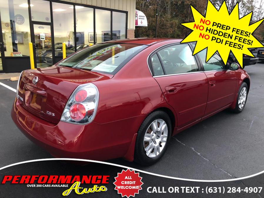 2005 Nissan Altima 4dr Sdn I4 Auto 2.5 S PZEV, available for sale in Bohemia, New York | Performance Auto Inc. Bohemia, New York 2005 Nissan Altima 4dr Sdn I4 Auto 2.5 S PZEV, available for sale in Bohemia, New York | Performance Auto Inc. Bohemia, New York