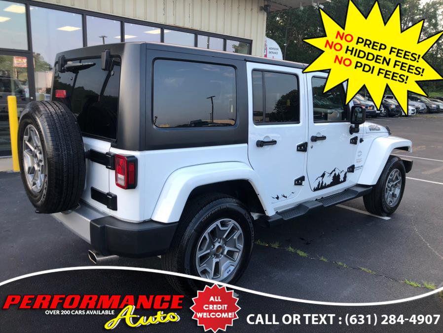 2015 Jeep Wrangler Unlimited 4WD 4dr Sahara, available for sale in Bohemia, New York | Performance Auto Inc. Bohemia, New York 2015 Jeep Wrangler Unlimited 4WD 4dr Sahara, available for sale in Bohemia, New York | Performance Auto Inc. Bohemia, New York