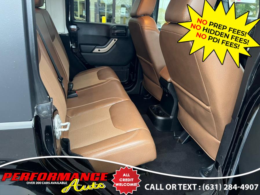 2016 Jeep Wrangler Unlimited 4WD 4dr Sahara, available for sale in Bohemia, New York | Performance Auto Inc. Bohemia, New York 2016 Jeep Wrangler Unlimited 4WD 4dr Sahara, available for sale in Bohemia, New York | Performance Auto Inc. Bohemia, New York