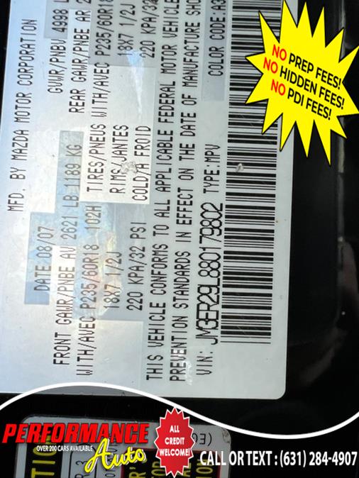 Used Mazda CX-7 AWD 4dr Touring 2008 | Performance Auto Inc. Bohemia, New York Used Mazda CX-7 AWD 4dr Touring 2008 | Performance Auto Inc. Bohemia, New York