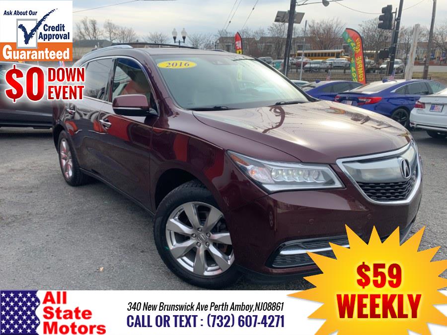 Used Acura MDX SH-AWD 4dr w/Advance/Entertainment 2016 | All State Motor Inc. Perth Amboy, New Jersey Used Acura MDX SH-AWD 4dr w/Advance/Entertainment 2016 | All State Motor Inc. Perth Amboy, New Jersey