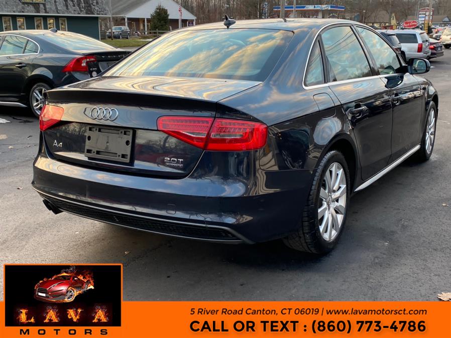 2015 Audi A4 4dr Sdn Auto quattro 2.0T Premium, available for sale in Canton, Connecticut | Lava Motors. Canton, Connecticut 2015 Audi A4 4dr Sdn Auto quattro 2.0T Premium, available for sale in Canton, Connecticut | Lava Motors. Canton, Connecticut
